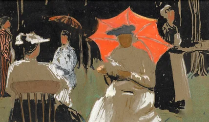 Dames prenant le thé